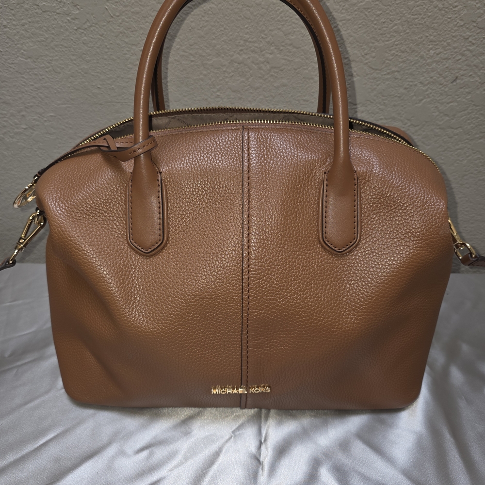 Michael Kors Tan Leather Satchel Handbag